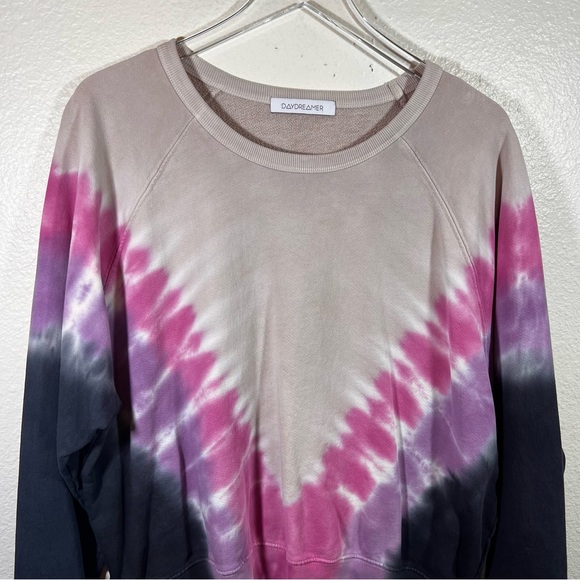 DAYDREAMER Flying V tie dye varsity sweatshirt - Picture 3 of 8